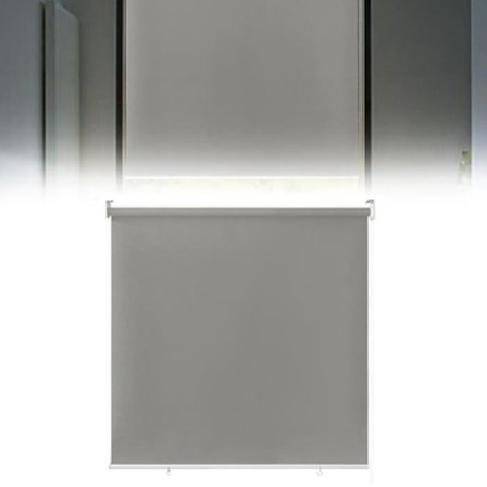 Rullgardin vertikal - YUENFONG - 140 x 140 cm - UV-skydd - Grå - Enkel installation