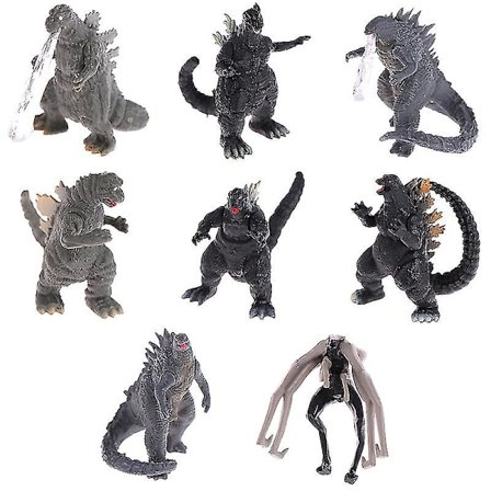 8 stk./sæt Godzilla Vs Kong Model 5 cm Actionfigur Samleobjekt Legetøj til Børn [HK]