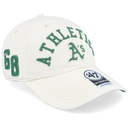 47 Brand - Beis unconstructed Gorra - Oakland Athletics Clubhouse Faber Clean Up Sandstorm Dad Cap @ Hatstore