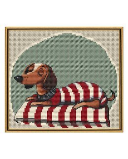 Broderikit Tavla Randig vilopaus