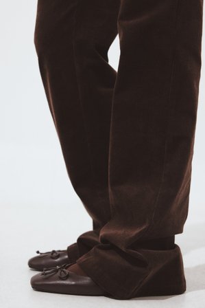 NA-KD Ballerines à bout carré avec nœud - Chaussures Plates - Brun - EU 36