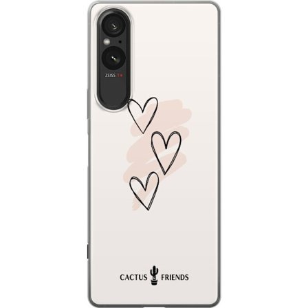 Yhteensopiva Puhelinkuori Sony Sony Xperia 10 VI Cactus and Friends - Soft Romance Sketch