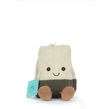 Jellycats morsomme og interessante tepose-plysjleke