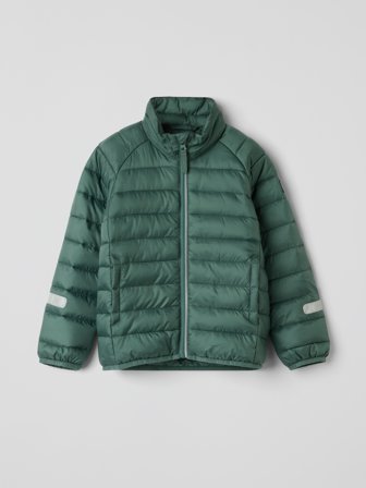 Wattierte leichte Steppjacke - 116 - kinderbekleidung - green - Polarn O. Pyret