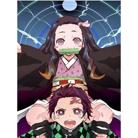 5D Demon Killer - Diamantmaleri DIY Avanceret Diamantkunst Fuld