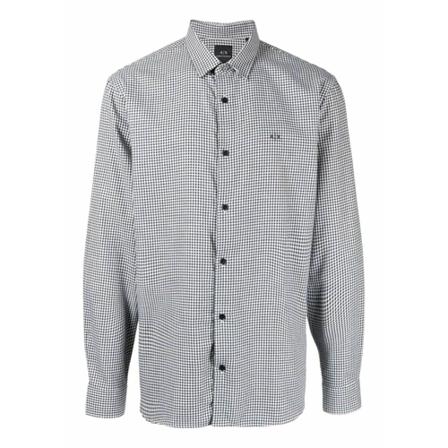 Armani Exchange, Casual Shirts Blauw, Heren, Maat:M