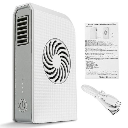 Lille Personlig Blæser 6000mah Powerbank Genopladelig Usb Blæser Bærbar Oplader Håndholdt Sommer Køler Bladeløs Blæser