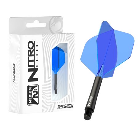 Nitro Flite - Integrated Flight and Shaft Black & Blue