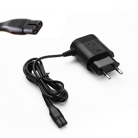 ING strømadapter strømkabel til Philips barbermaskineoplader barbermaskineoplader til Philips S300 S511 S520 S1010 S1000 Yq308-serien til skæg sort