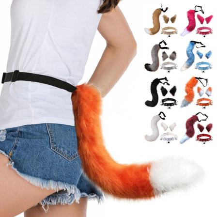 Hårklämmor Krage Svans Animal Element Realistiskt För Cosplay