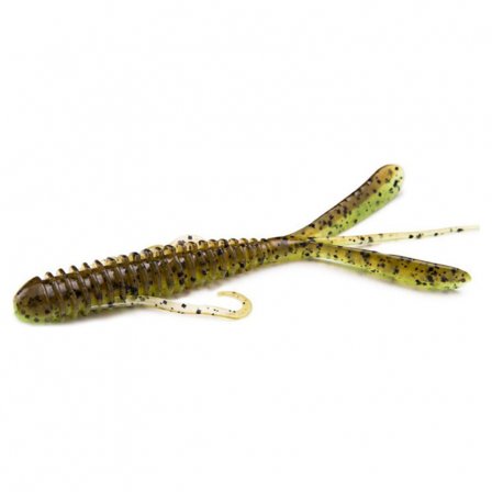 Keitech Hog Impact 8,9cm (10stk) - Green Pumpkin /Chartreuse