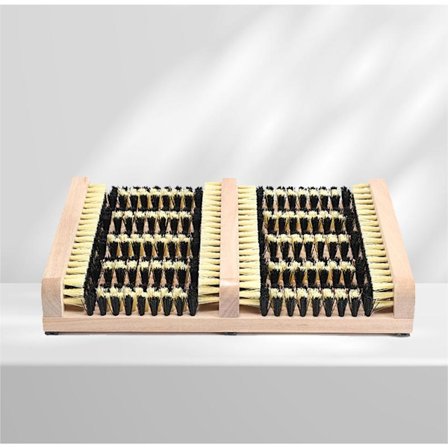 Støvleskraber Skobørste Træ Udendørs Måtte | Heavy Duty Mud Snow Scrubber - Trænerrenser til Dørtrin