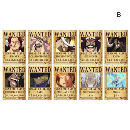 One Piece Wanted Belöning Beställ Tapet Hd Poster Sovsal Tapet För Sovrum Vardagsrum