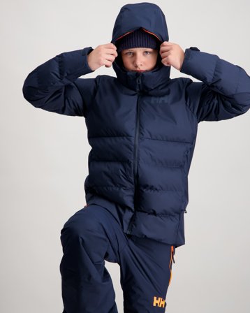 Helly Hansen JR KVITFJELL RACE PUFFY JACKET Blå Jackor Kille - Kids Brand Store