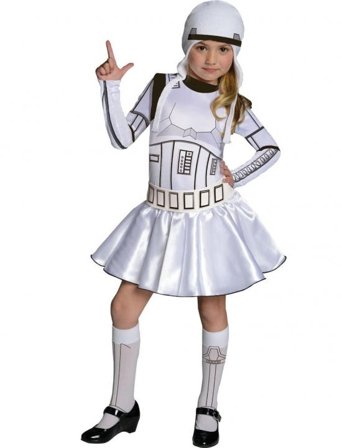 Star Wars Stormtrooper Børnekostume Pige L
