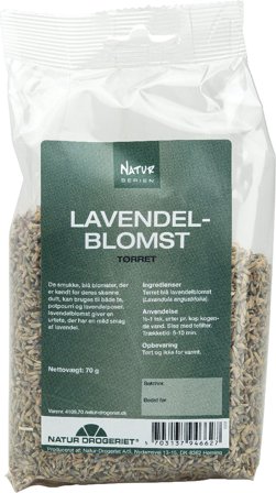 Natur Drogeriet Lavendelblomst Blå 70 g, Helse & Madvarer, Madvarer, Øvrige Fødevarer