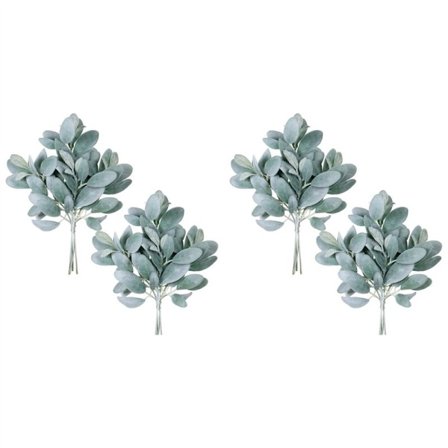 16 kappaletta sarjan keinotekoisia nukkapintaisia lammas korvat varret väärennettyjä lammas korvat oksat poimii vihreys suihkeita maljakko kimppu 