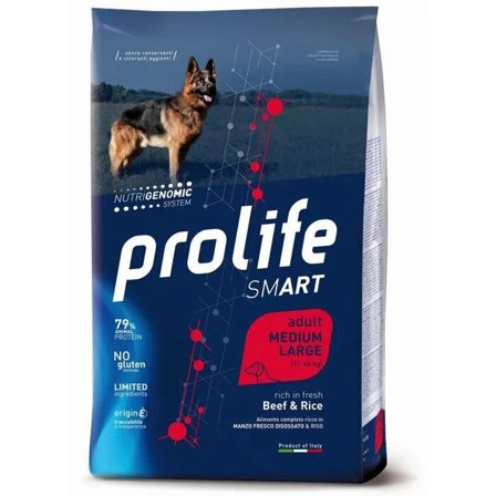 Prolife Dog Smart Beef & Rice Cibo Secco Per Cani Adulti Taglia