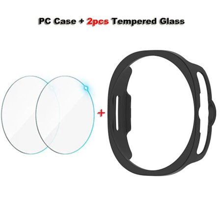 Glas+PC Klockfodral För Samsung Galaxy Watch 8 40mm 44mm 8 Classic 46mm Ihåligt Hårt Skydd För Galaxy Classic 8 Tillbehör