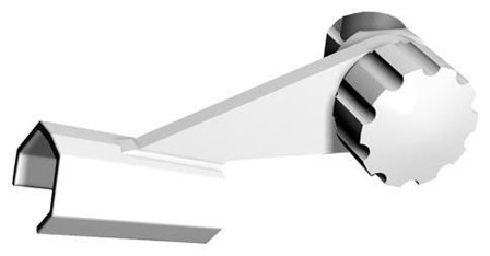 NGL 203 Glideled til håndbruser hvid, Badeværelse