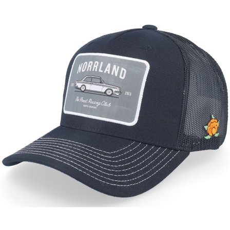 SQRTN - Racing Hooked Cap Black Trucker Trucker Black Cap - @ Hatstore