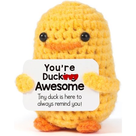 Inspirerende Positiv Hæklet And - Håndlavet Strikket Emotionel And, Du Er And Grusom, Sjov Syltet Kartoffel And