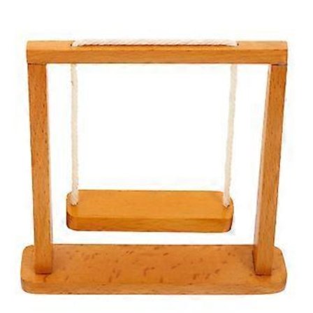 Miniature Dukkehus Tilbehør Veranda Gynge til Dukkehus Stue Dekorativt Ornament 14X3.4X14CM