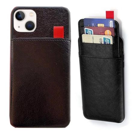 Etui med kortholder - iPhone 14 Plus Svart