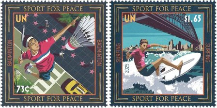 FN New York - International sportsdag - Postfrisk sæt 2v