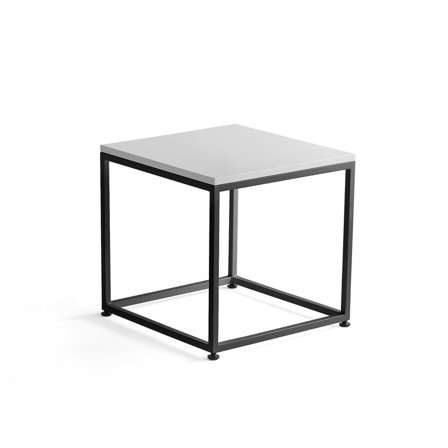 Coffee table MOOD, 500x500 mm, white, black