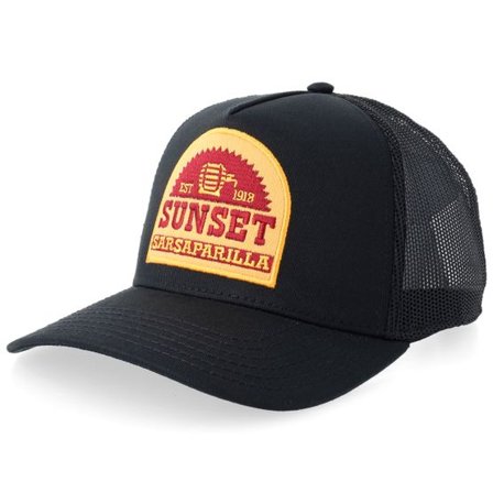 Difuzed - Svart trucker Keps - Fallout Sunset Sarsaparilla A-Frame Black Trucker @ Hatstore