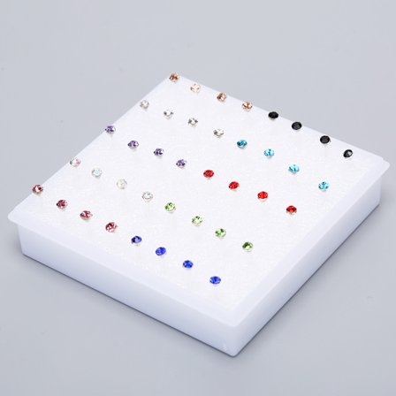 20 par sett Rhinestone Crystal Stud øredobber