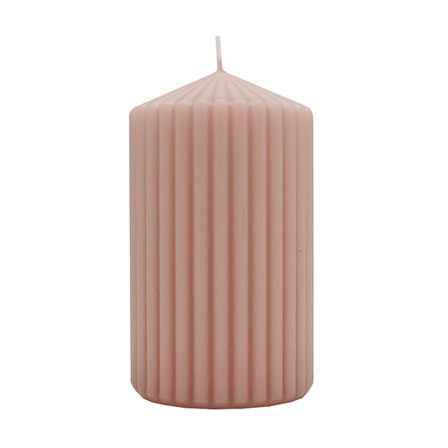 Diana Lys Kubbelys med Riller 7X12cm St. Lyng