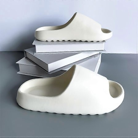 Nye modeller Trendy ensfarvede bløde sportssandaler til damer, komfortable skridsikre udendørs sandaler