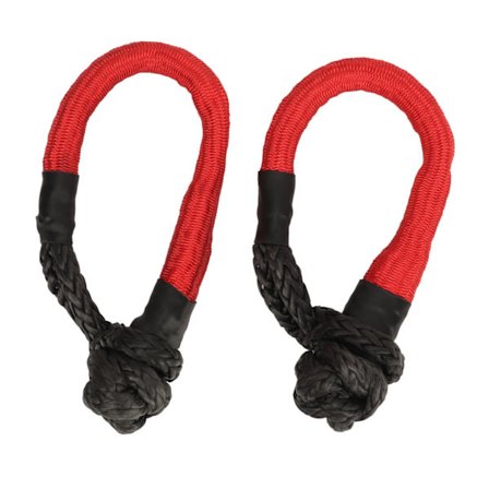 2 stk Myke Sjakler 55 000 lbs Heavy Duty Myk Sjakkel Bergnings Tau for SUV ATV Truck Off Road Tauing