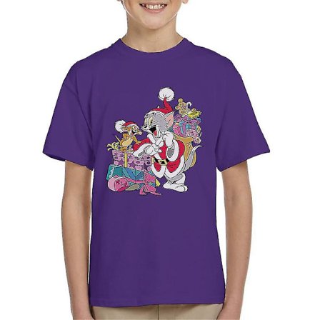 Tom And Jerry Julfestliga Sacks T-shirt för barn