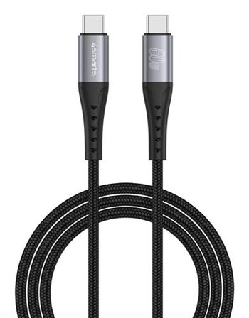 4smarts USB-C Kabel PrimeCord 60W 1.5m. schwarz