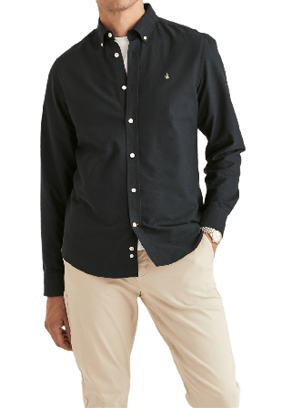 Morris Douglas Shirt Skjortor Herr Svart S