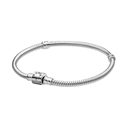 Pandora Snake Knit Armbånd Med Cylinderlås Og Sterlingsølv, 50% Tilbud