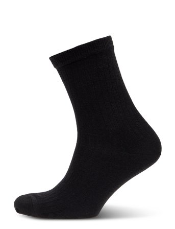 mp Denmark Wool Rib Socks - Black - 37/39
