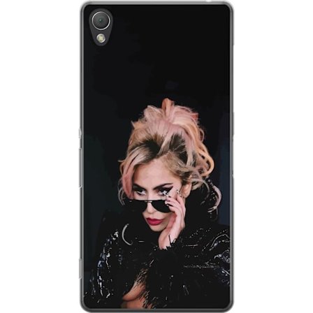 Kompatibelt Mobildeksel til Sony Xperia Z3 Lady Gaga portrett med solbriller og dramatisk sminke i mørk glamorøs stil
