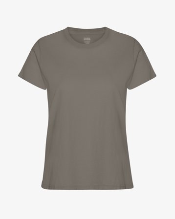 Women Light Organic Tee - Misty Brown S