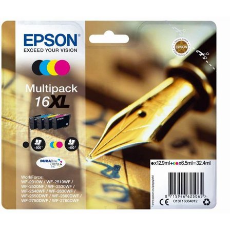 EPSON Bläckpatron C13T16364012 BK/C/M/Y - Lyreco - Toner och bläck - Bläckpatroner - Bläckpatroner Epson