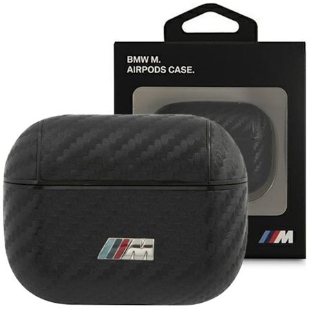 BMW PU Carbon M Collection veske til AirPods Pro - svart