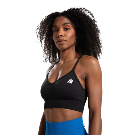 Gorilla Wear Olivia Seamless Sports Bra, Black