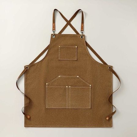 Solid 24"x37" Lærforkle for Verksted med Varmebestandighet og Flammebeskyttelse