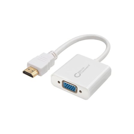 MicroConnect Videokonverter - HDMI - VGA - hvit