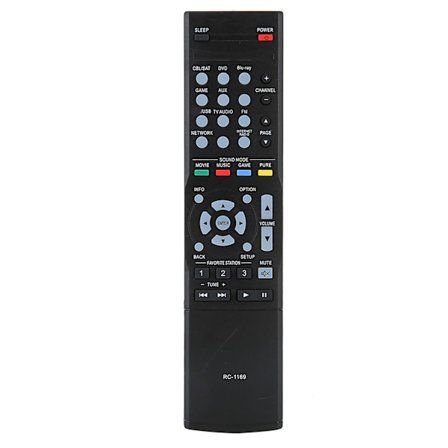 ABS Holdbar Sort Effektforstærker Controller Fjernbetjening Erstatningstilbehør til DENON RC-1169