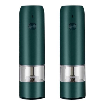 Elektrisk Salt Peberkværn Sæt USB Opladning Krydderikværn Justerbar Grovhed Peberkværn Køkkenredskaber A