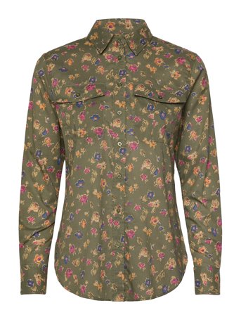 Lauren Ralph Lauren | Classic Fit Floral Cotton Voile Shirt | S
